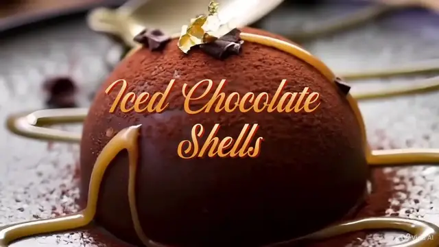 'Video thumbnail for Iced Chocolate Shells with Vanilla and Praline – A Crispy, Creamy, and Irresistible Dessert'