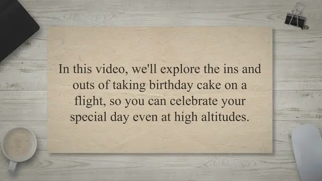 'Video thumbnail for Sweet Celebrations at 30,000 Feet: Can I Take Birthday Cake On Flight?'