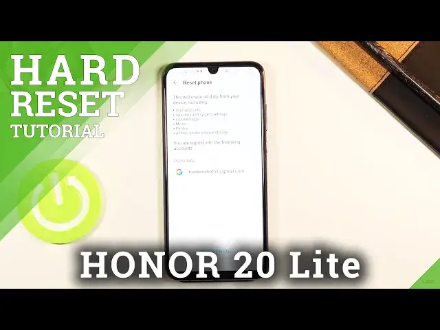 Video thumbnail for How to Factory Reset HONOR 20 Lite using Settings Menu – Erase Storage & Customization