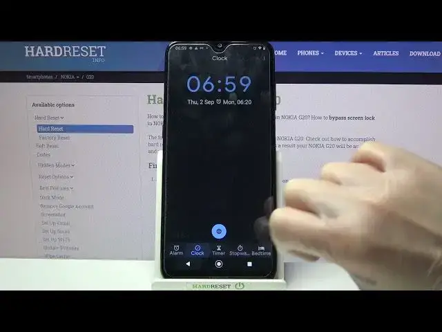 'Video thumbnail for How to Set Up Alarm Clock on Nokia G20 – Add Reminder'