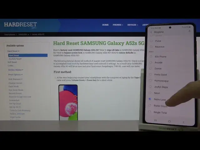'Video thumbnail for How to Find Retro Ringtones in SAMSUNG Galaxy A52s 5G - Change Ringtone'