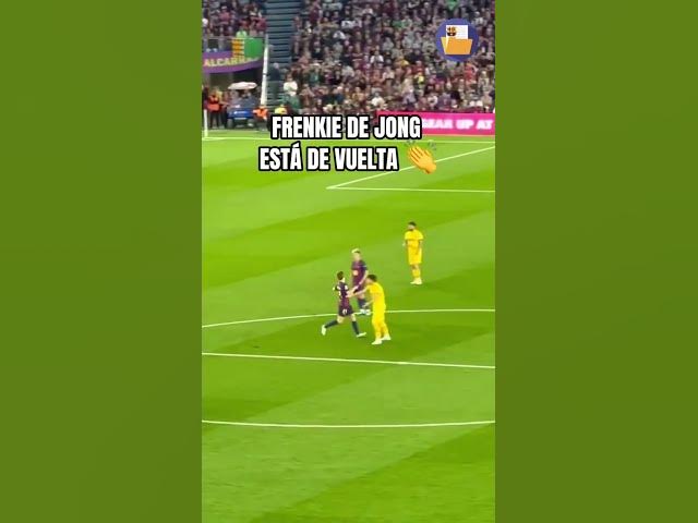 Video thumbnail for 👏 FRENKIE DE JONG vuelve a jugar con la camiseta del Barça tras su lesión