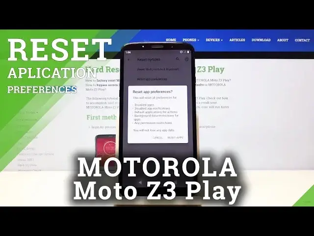 'Video thumbnail for How to Reset App Preferences in MOTOROLA Moto Z3 Play – Restore App Settings'