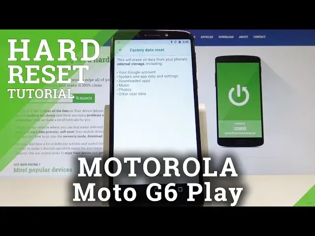 'Video thumbnail for How to Factory Reset MOTOROLA Moto G6 Play - Wipe Data / Restore Defaults'