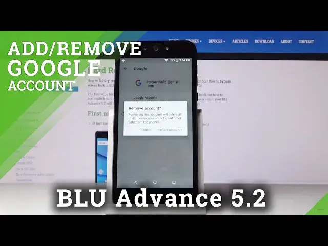 Video thumbnail for How to Add & Remove Google Account in BLU Advance 5.2 – Create Google User Data