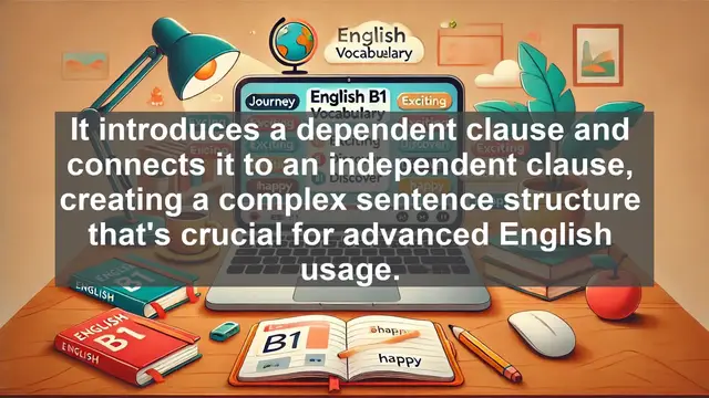 Video thumbnail for 2500 Must Know CEFR B1 Vocabulary - How to Use 'Although' in Advanced English