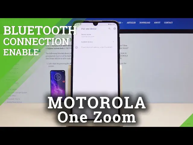 'Video thumbnail for How to Connect Bluetooth Device with Motorola One Zoom - Pair Gadgets via Bluetooth'