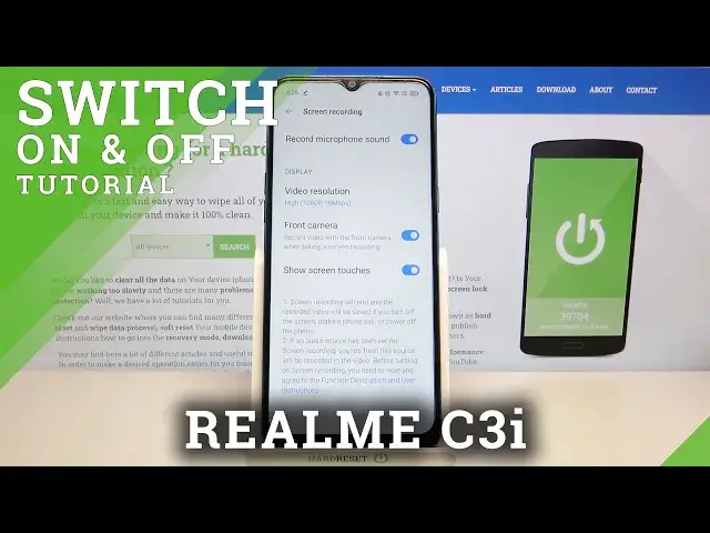 'Video thumbnail for How to Switch On Screen Touches in Screen Recorder on REALME C3i – Customize Screen Recorder'