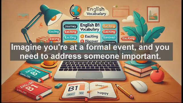 Video thumbnail for 2500 Must Know CEFR B1 Vocabulary - Understanding 'Sir': A Guide to Formal Address