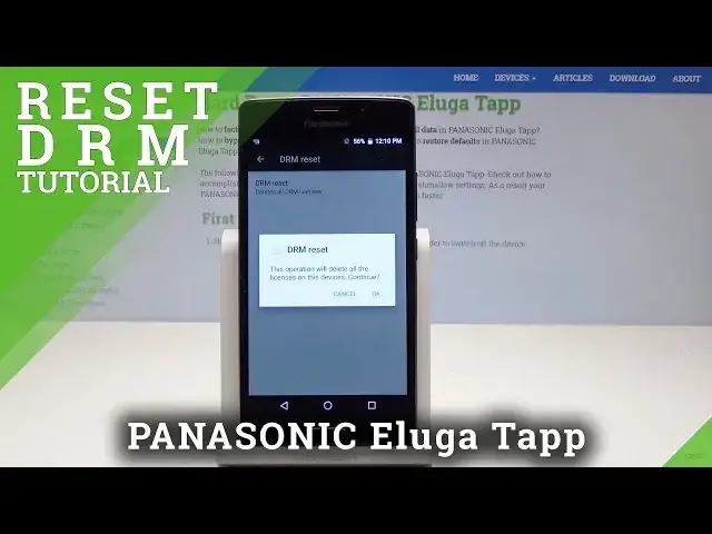 'Video thumbnail for How to Reset DRM in PANASONIC Eluga Tapp - Restore DRM License'