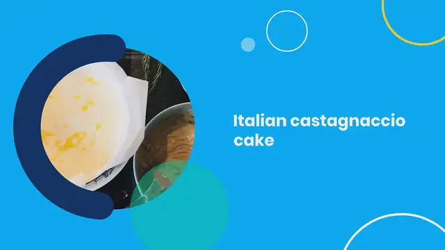 Video thumbnail for Italian castagnaccio cake of chestnut flour