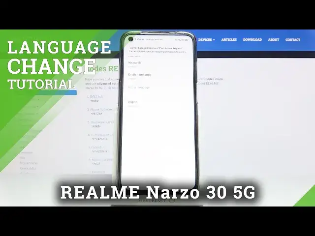 Video thumbnail for REALME Narzo 30 5G and Main Settings - How to Change System Language