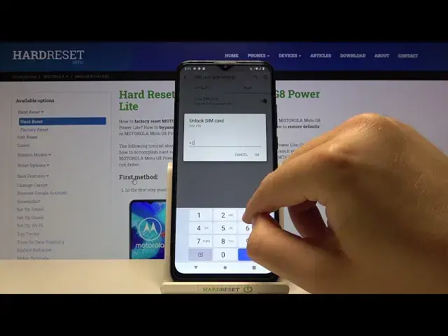 'Video thumbnail for How to Remove SIM PIN from MOTOROLA Moto G8 Power Lite – Delete PIN from SIM Card'