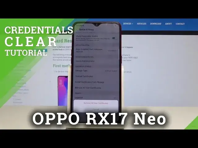 'Video thumbnail for How to Clear Credentials in OPPO RX17 Neo - Wipe all Certificates'