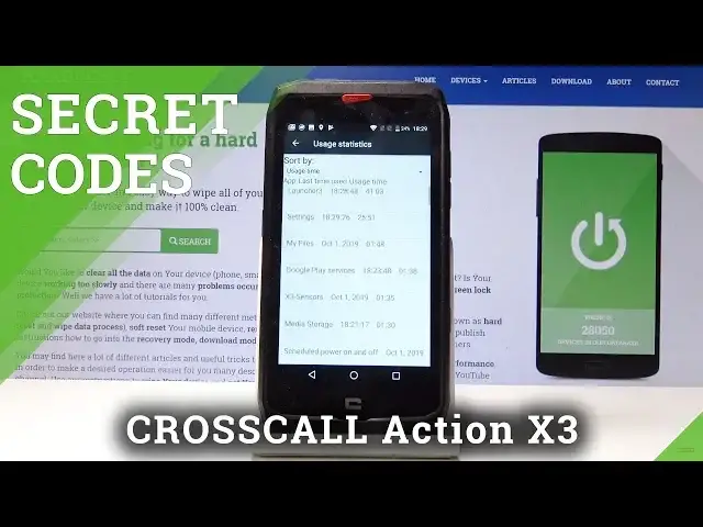 Video thumbnail for Secret Codes CROSSCALL Action X3 - Advanced Info / Hidden Mode