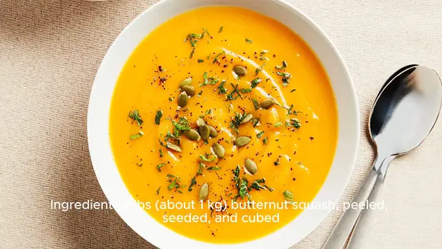 Video thumbnail for Squash Soup Recipe