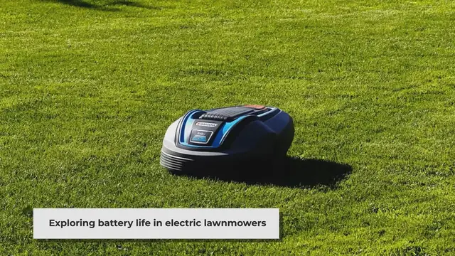 'Video thumbnail for how long does and electric lawnmower battery last'