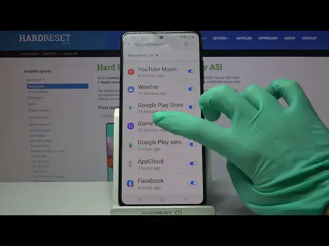 'Video thumbnail for Manage Apps Notifications - Messages from Apps on SAMSUNG Galaxy A51'