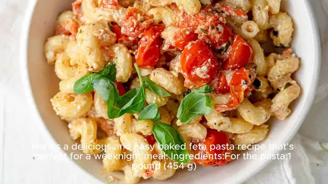 Video thumbnail for Feta pasta recipe