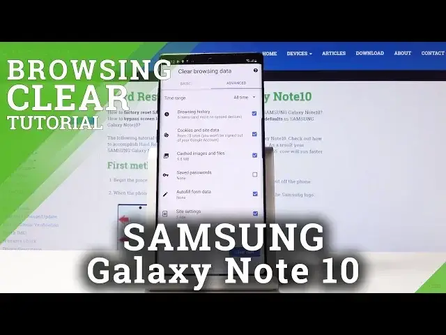 'Video thumbnail for How to Erase Browser Data in SAMSUNG Galaxy Note 10 - Clear Browsing History'