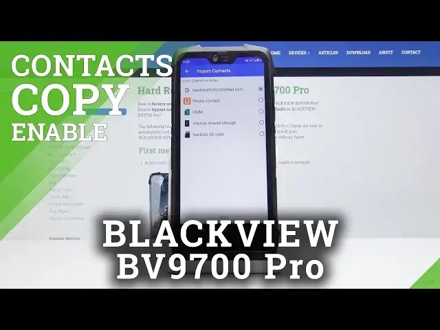 Video thumbnail for How to Import / Export Contacts in BLACKVIEW BV9700 PRO - Copy Contacts from SIM