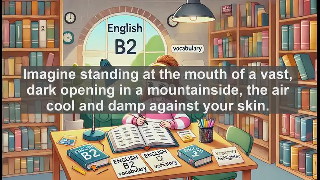Video thumbnail for 1500 Must Know CEFR B2 Vocabulary - Exploring the Word 'Cave': An Advanced English Vocabulary Lesson
