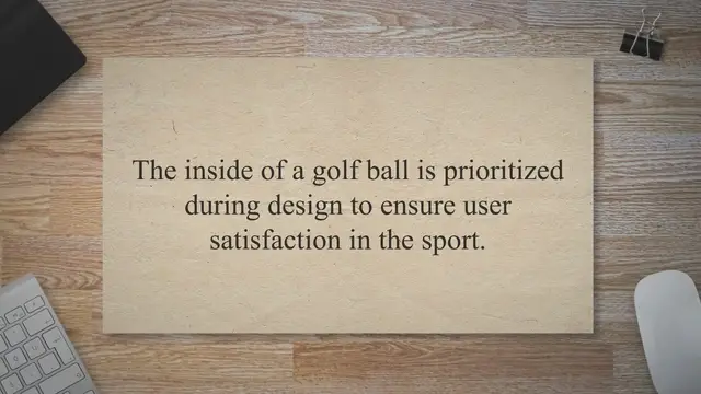 'Video thumbnail for Learn What is the inside of a golf ball.'