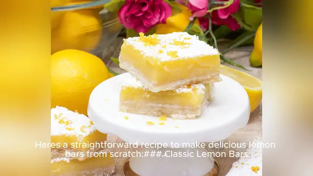 Video thumbnail for lemon bar recipe