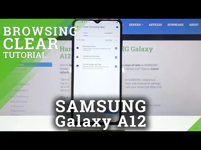 'Video thumbnail for How to Clear Browsing Data in SAMSUNG Galaxy A12 – Browser Settings'