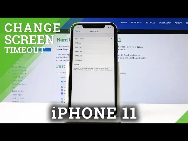 'Video thumbnail for How to Change Screen Timeout in iPhone 11 – Set Up Sleep Time'