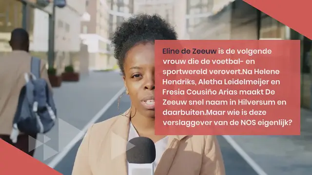 Video thumbnail for Alles wat je wilde weten over NOS-verslaggever Eline de Zeeuw: