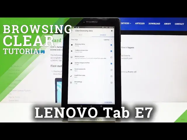 'Video thumbnail for How to Clear Browsing on LENOVO Tab E7 – Clear Browsing History'