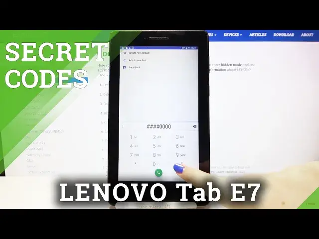 Video thumbnail for How to Use Secret Codes on LENOVO Tab E7 – Open Hidden Modes/ Hidden Options