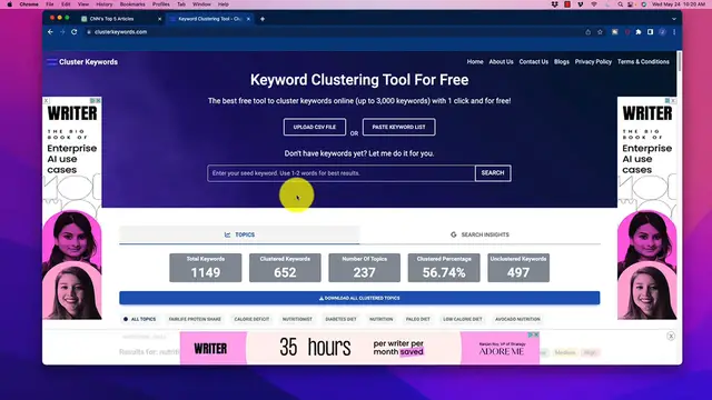 Video thumbnail for 🔥 Completely FREE AI Keyword Clustering Tool   Simple Money Making Idea  (AI)