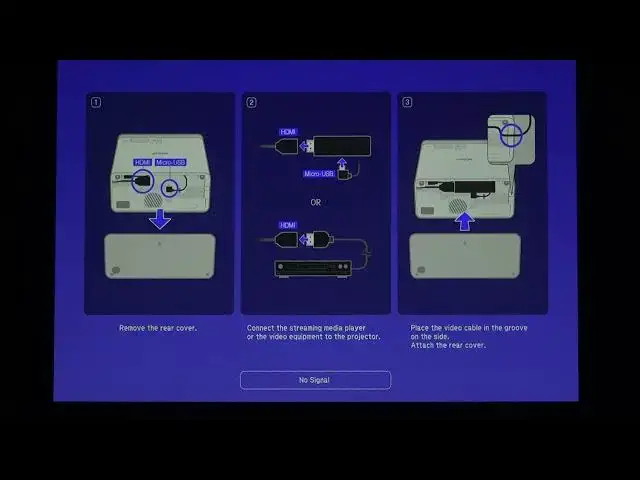 Video thumbnail for How To Change Light Output on Projector Epson EF-100B?