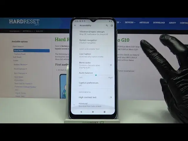 'Video thumbnail for Activate High Contrast Text in Accessibility Settings - MOTOROLA Moto G10'