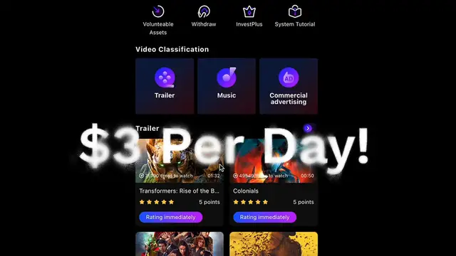 Video thumbnail for Earn $3.30 USDT PER AD YOU WATCH! -No Limit- (Free USDT Mining Site)