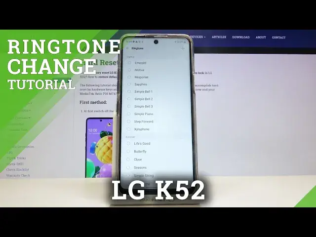 'Video thumbnail for How to Change Ringtone in LG K52 – Ringtone Settings'