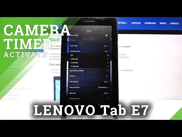 Video thumbnail for How to Set Camera Timer on LENOVO Tab E7 – Use Camera Timer