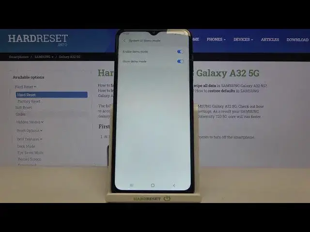 'Video thumbnail for How to Enter Demo Mode in Samsung Galaxy A32 5G - Demo Mode Activation'