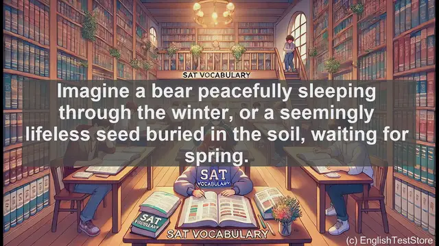 Video thumbnail for 5000 Must Know SAT Vocabulary - Understanding 'Dormant': Key SAT Vocabulary