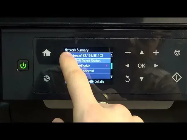 Video thumbnail for How to check IP on Epson XP 640 series / Check printers IP address to access Epson XP 640 EWS