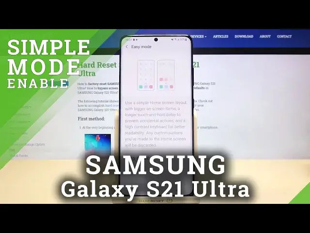Video thumbnail for Samsung Galaxy S21 Ultra - How to Turn On / Off Easy Mode?