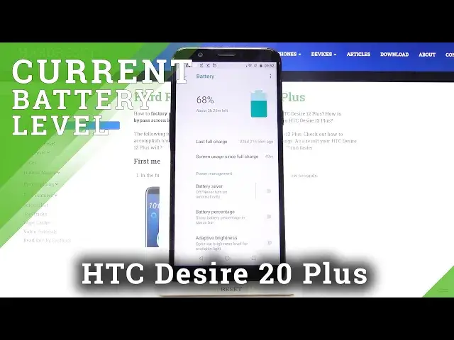 'Video thumbnail for How to Activate Battery Percentage in HTC Desire 12 Plus – Display Current Battery %'