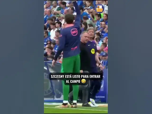 Video thumbnail for 🤣 Mirad la reacción de Flick… Parece que Szczesny tenía ganas de jugar ante el Getafe.