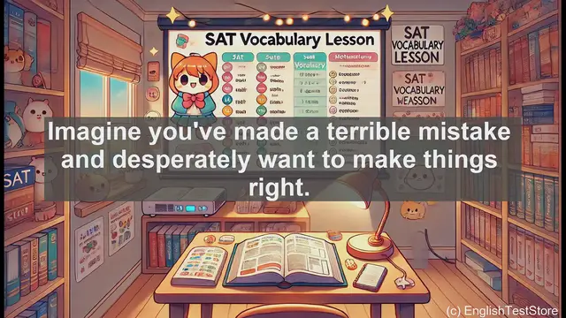 Video thumbnail for 5000 Must Know SAT Vocabulary - Expiate: The SAT Word for Making Amends