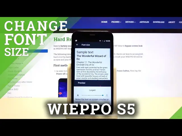'Video thumbnail for How to Make The Font Size Bigger on WIEPPO S5'