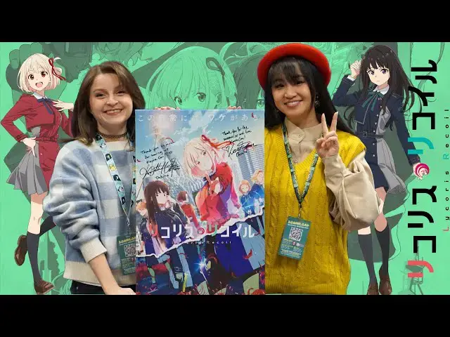 Video thumbnail for Lycoris Recoil Voice Actors Xanthe Huynh (Takina), Lizzie Freeman (Chisato) Sign Autographs: "ALIVE"