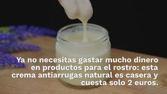 Video thumbnail for Potente crema antiarrugas natural por 2 euros: la preparas directamente en casa