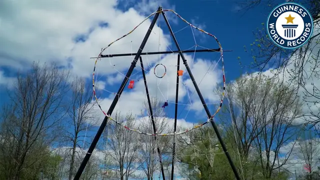 'Video thumbnail for Crafting the world’s largest dreamcatcher, a 12.93-meter marvel'